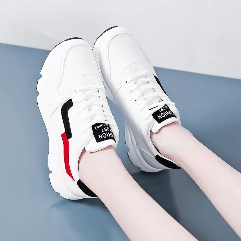 

Women's sports shoes spring trend casual flat sports shoes women's new fashion comfortable vulcanized platform shoes