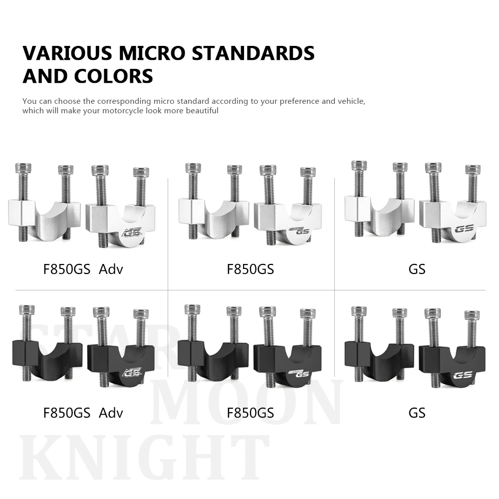Зажим для рукоятки мотоцикла расширенный кронштейн на руль BMW F850GS Adventure F 850 GS F850 Adv