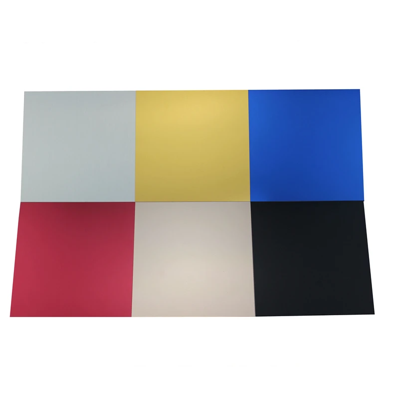 

1.0mm 5052 7 Color Choose Custom Laser Cutting Round Corner And Holes Blank Or Engraved Marking Anodized Aluminum Plates Sheets