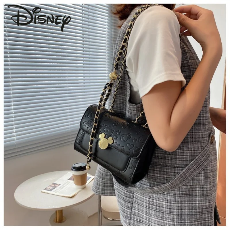 

Новая женская сумка через плечо Disney с Микки Маусом, Женский мессенджер высокого качества, роскошная вместительная сумка-мессенджер на одно ...