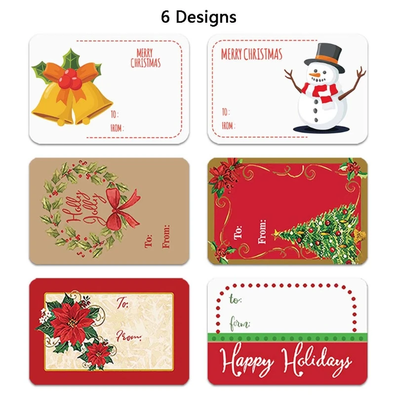 2022 NewH58A 500pcs Merry Christmas Handmade Sticker Card Box Package Santa Thank You Label Sealing Stickers | Канцтовары для офиса