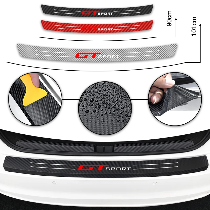 Автомобильная Спортивная эмблема GT Защитная Наклейка на задний бампер багажник