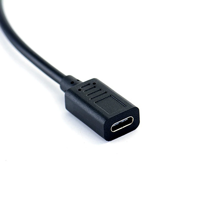 90 градусов type c USB мужчина к C Женский удлинитель OTG кабель Кабель 27 см|Компьютерные