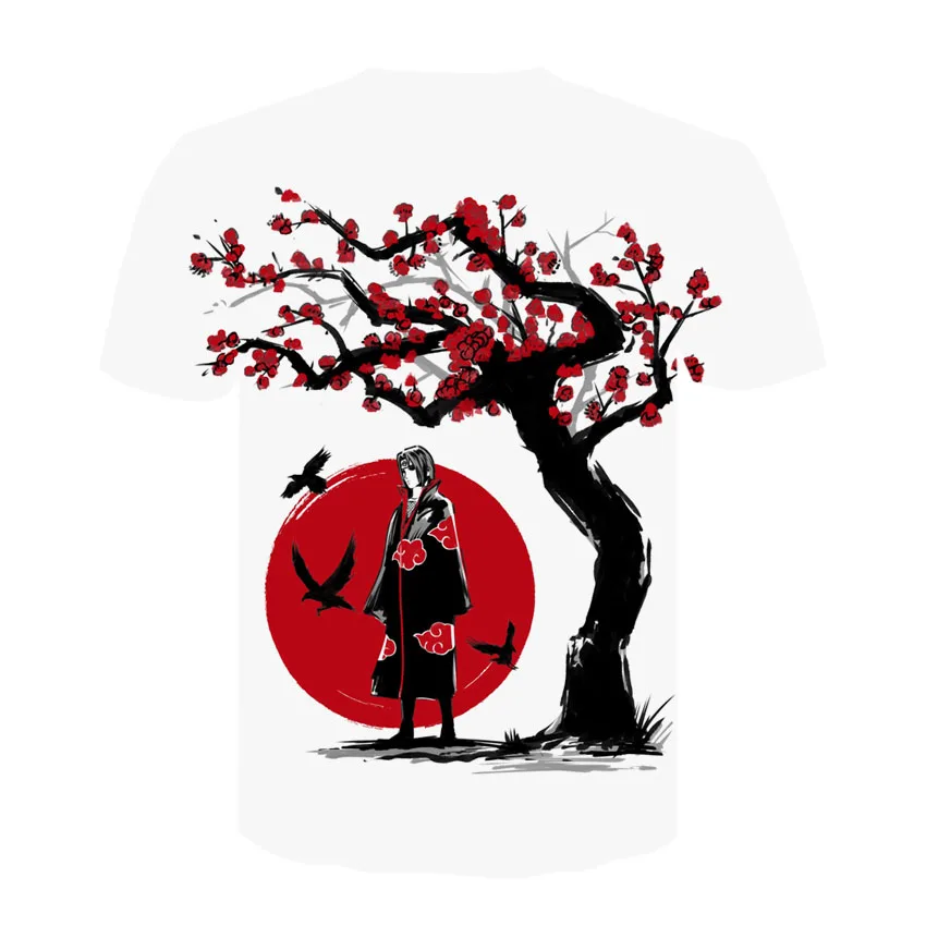 Новинка 2019 Модная стильная футболка с 3D принтом Аниме Наруто для мужчин и женщин