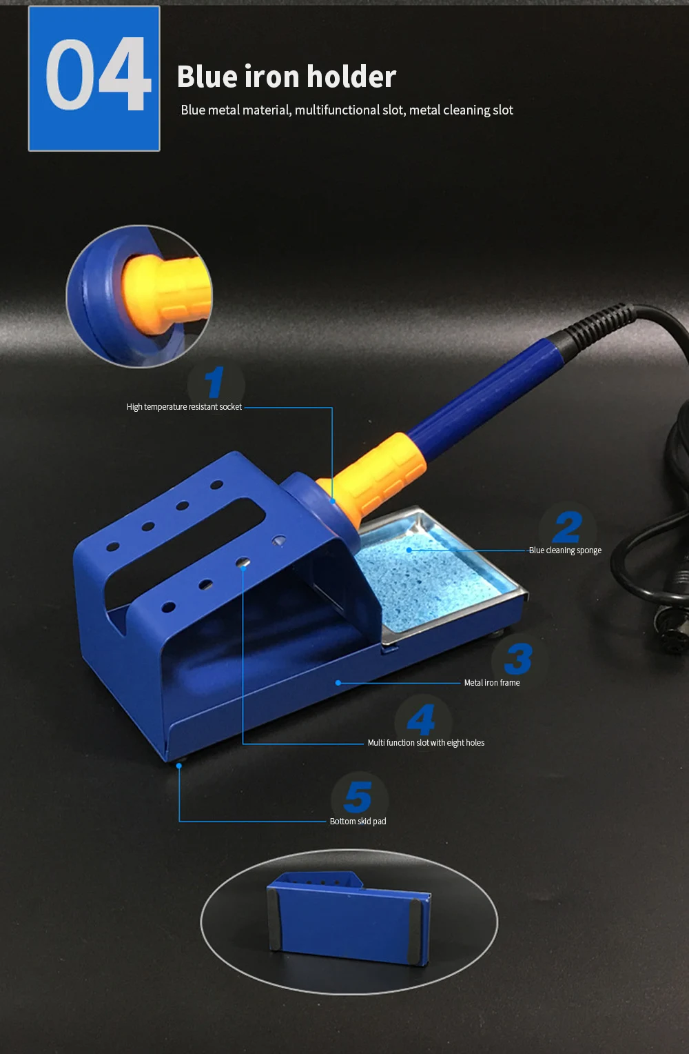 Паяльная станция 2 в 1 паяльник с термофеном SAIKE 952D для сотового телефона BGA SMD PCB IC