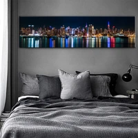 large full squareround drill diy diamond painting new york city night view 5d embroidery mosaic cross stitch decoration as19