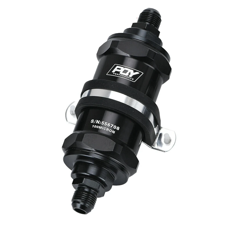 Inline Fuel Filter E85 Ethanol Inlet 8 an Outlet Bracket 100 Micrometre Elements | Автомобили и мотоциклы