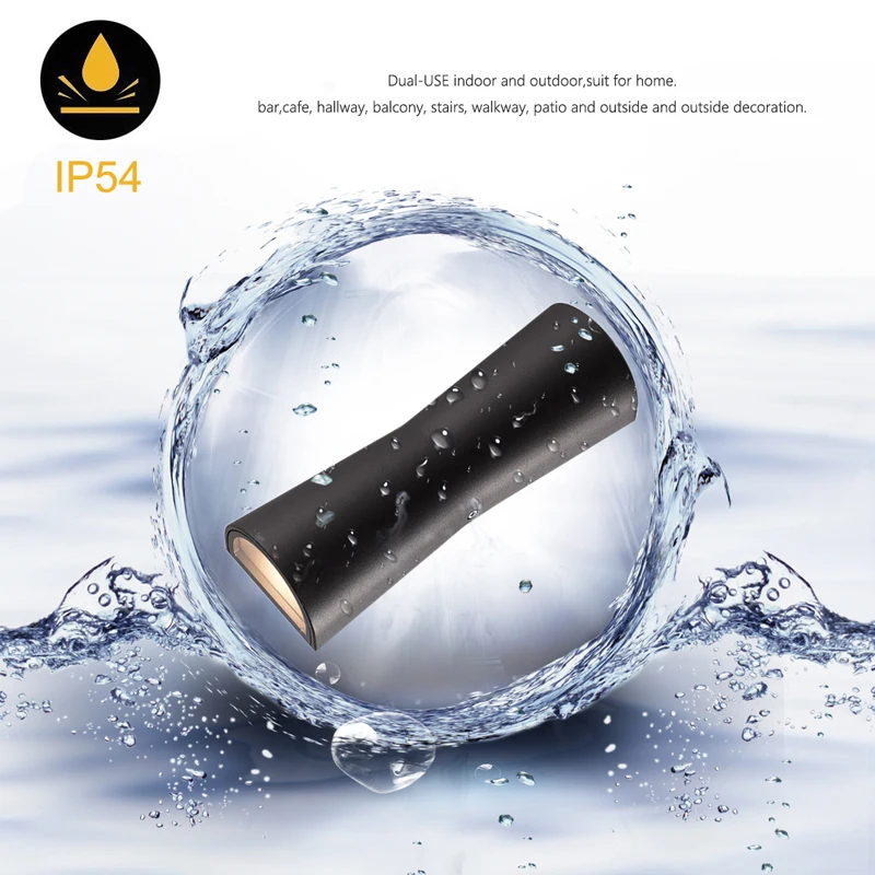 Современный светодиодный настенный светильник уличная водонепроницаемая лампа