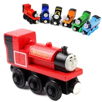 1pc thomas trains toy magnetic wooden thomas train car wooden magnetic anime locomotives toy for children kids gift party favors