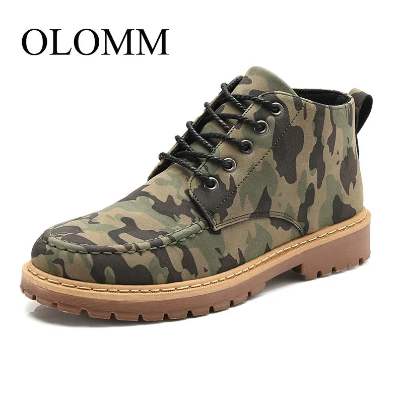 Мужская камуфляжная обувь OLOMM повседневная нескользящая для активного отдыха DD-26