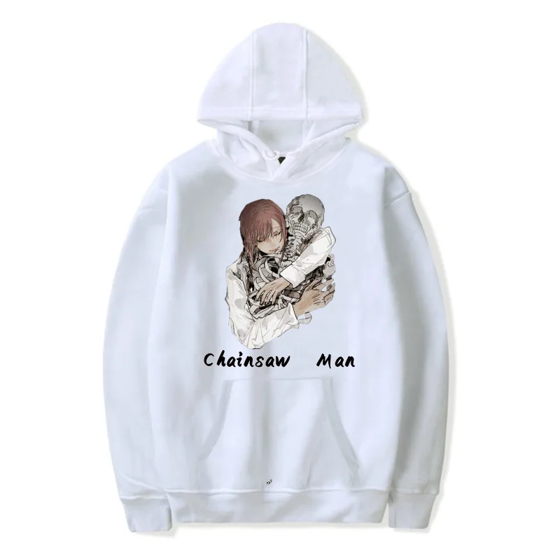 

2021 Chainsaw Man Tracksuit Japan Cape Hoodie Pullovers Women Tops Makima Printed Dropshipping Hoody Anime Sweatshirts Autumn