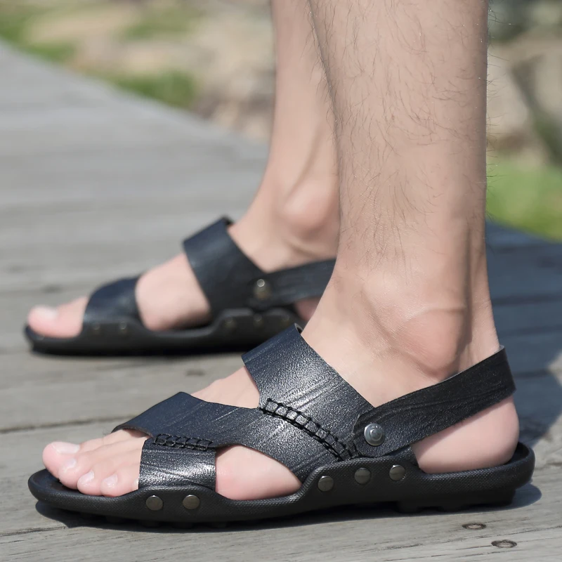 

Sandalia Rasteira Men Fashion Sandals Sport Outdoor Roman For Beach Safety Sandale Ete Homme Summer Sandalias Man