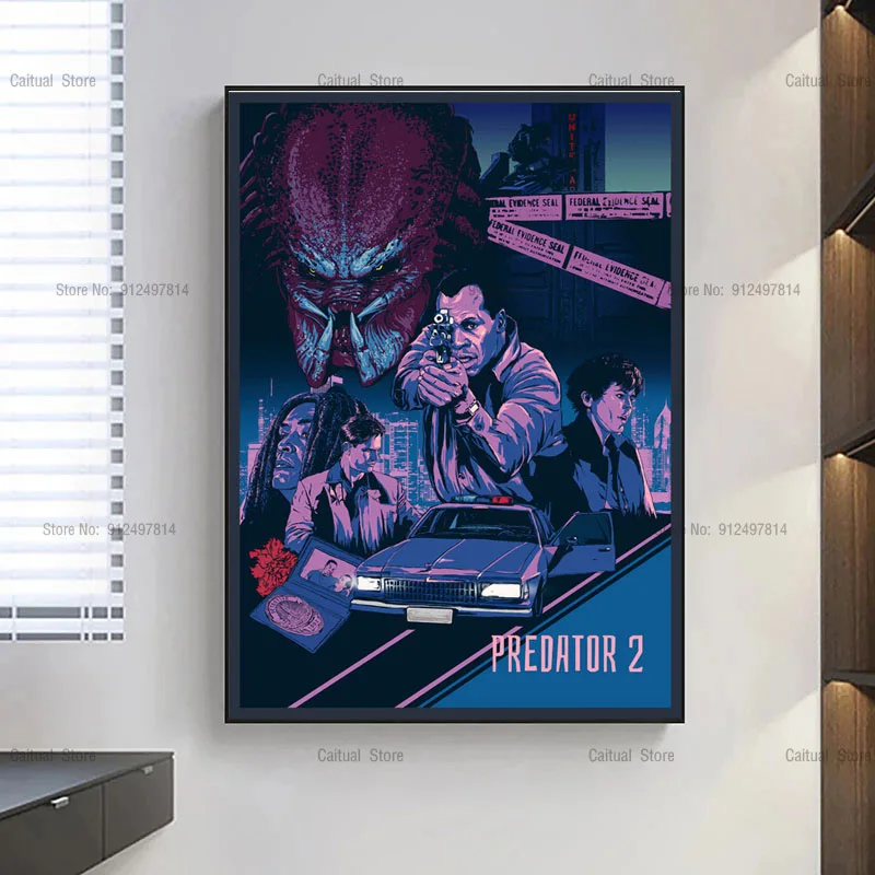 Классические кинопостеры и принты Alien vs Predator XENOMORPH картина маслом на холсте