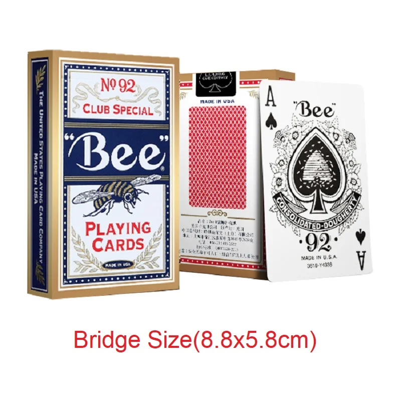 

Bee Playing Cards NO.92 Club Special Deck Bridge Size USPCC Poker Magic Card Games Mgaic Tricks Props