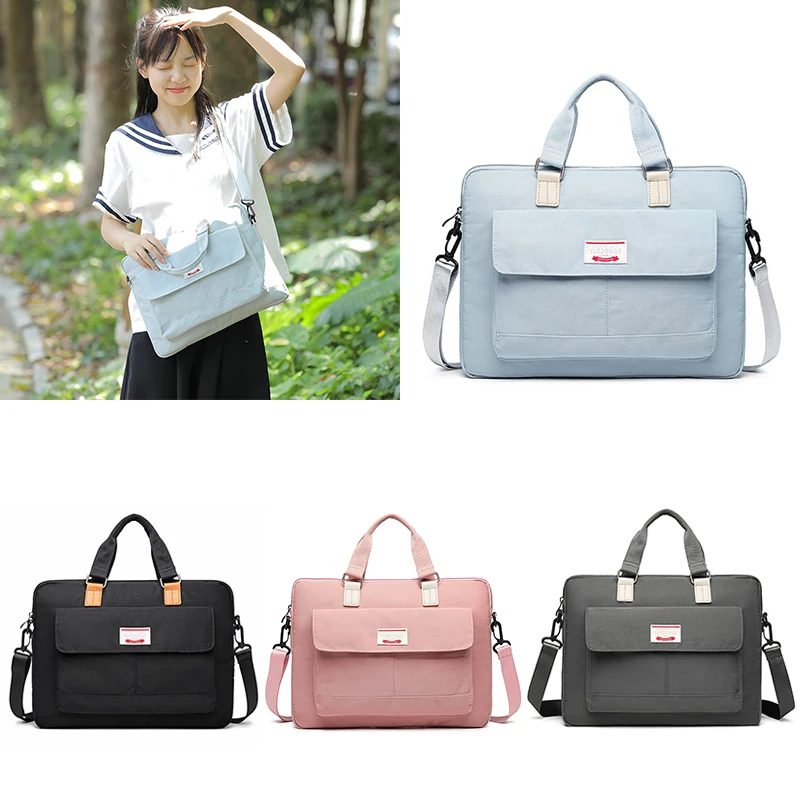 Fashion Laptop Bag 13.3 14 15.6 16 Inch Notebook Shoulder Case Lightweight Girl Crossbody Bags Waterproof Travel Women‘s Handbag