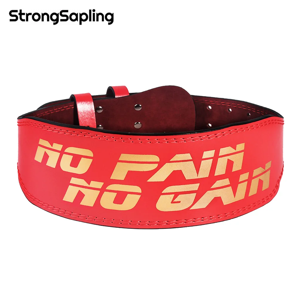 

Leather WeightLifting Belt Gym Fitness Lumbar Belt Man Dumbbell Barbell Powerlifting Back Support Training Weight Lifting Belt