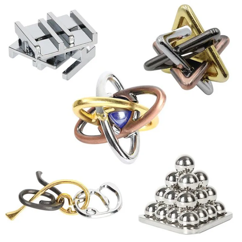 Большие размеры 33 стили металлического сплава замок мозга Тесты er головоломки