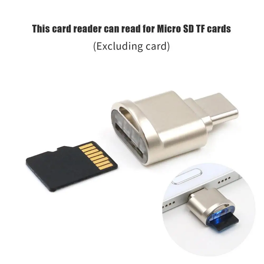 

Portable Card Reader USB Type C Portable TF OTG Adapter Reader TF/microsd Card For Samsung ForHuawei LeTV