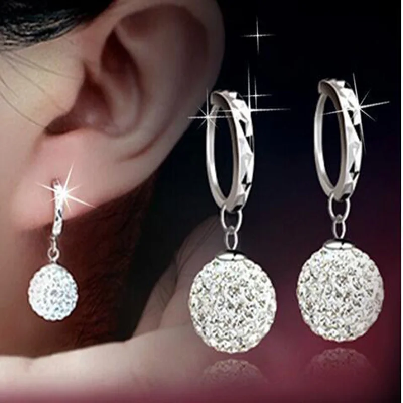 

Fashion Earrings Crystal Earrings Princess Ball Earrings Earrings Temperament Gift For Girlfriend