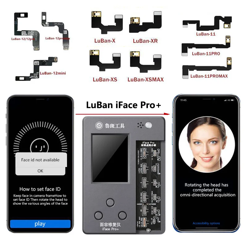 Luban iFace Pro точечный матричный ремонтный инструмент для iPhone X 11 12 серии Face ID точечная