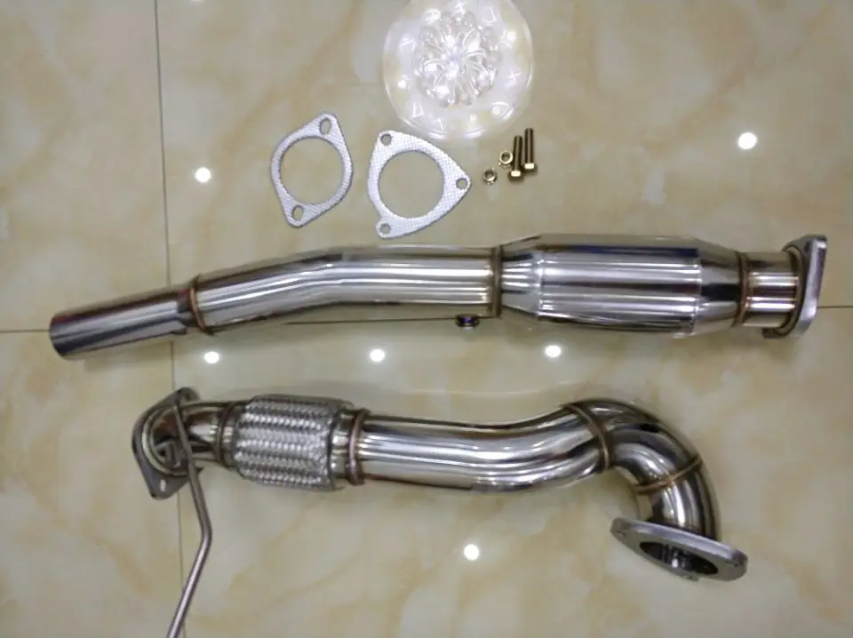 3 ''высокая труба потока для S3 8L &amp TT 8N Downpipe Seat Leon 1 8 T downpipe с 200 ячейками |