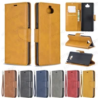 retro flip wallet leather phone case for sony xperia 5 8 10 plus l3 l4 xz2 xz5 xa1 xa2 hot sale purse card slot shockproof cover