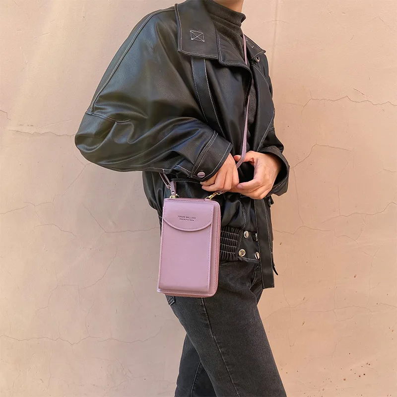 Длинные сотовый телефон Чехол портмоне с отделением для карт женщин хранения