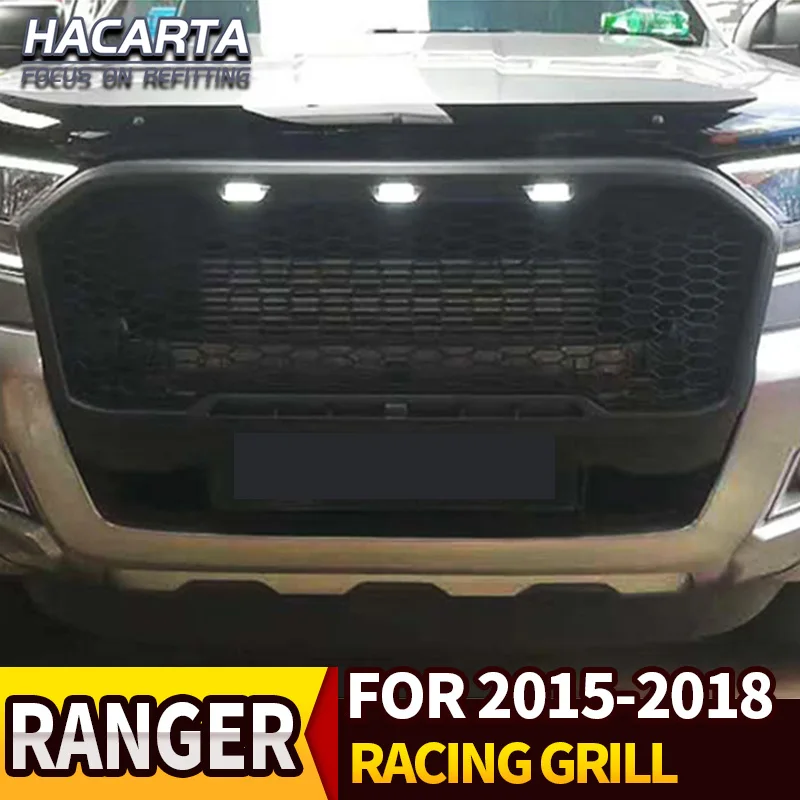 Маска на решетку радиатора RANGER T7 2015-2018 со светодиодный Ной подсветкой и буквами |