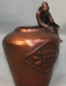 Бесплатная доставка &lt&lt&lt&lt китайская статуя из чистой бронзы знаменитый поэт ли