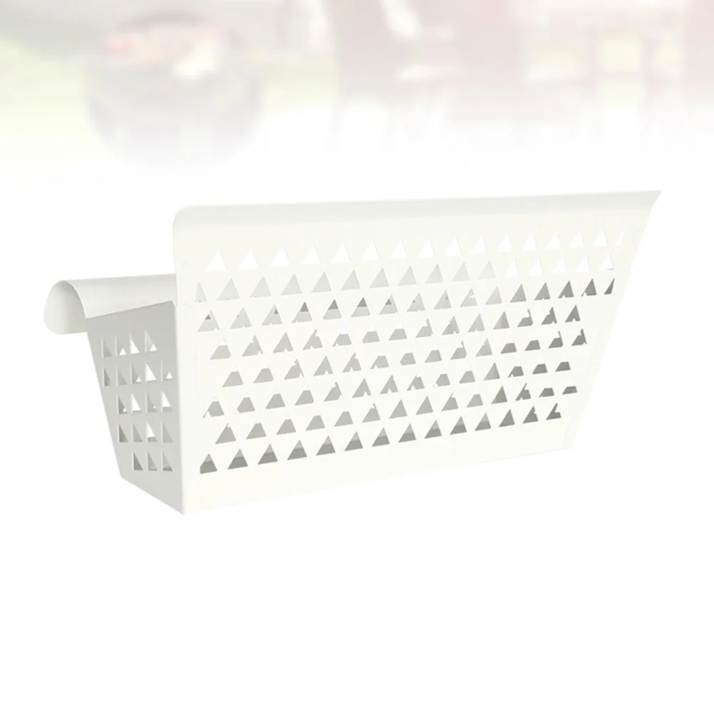 

1pc Bedside Hanging Basket Bedside Shelf Storage Rack for Home Office Dorms (White)