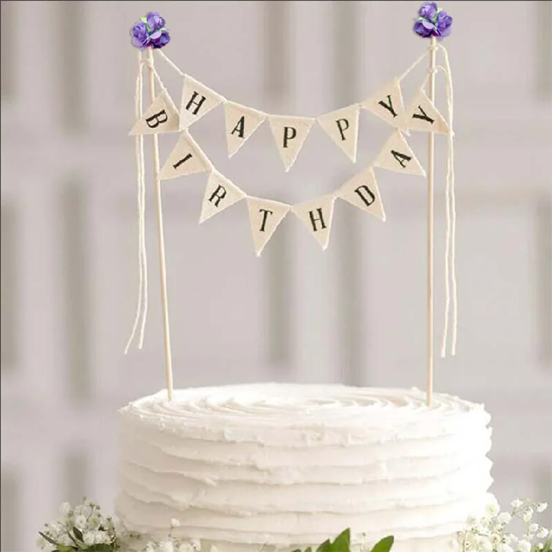 Новые белые молодоженов Свадебный Небольшой баннер торт фигурки жениха и