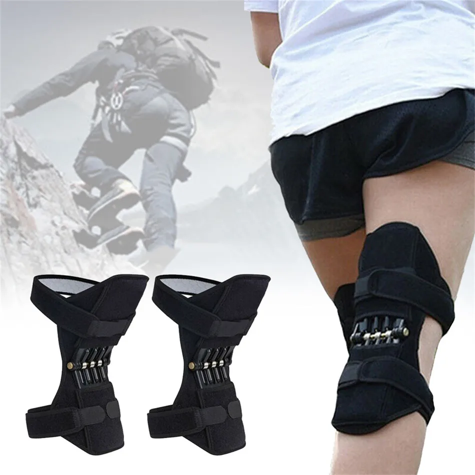 

1Pair Power Leg Kneepad Power Joint Support Knee Pads Spring Force 360 Degrees Brace