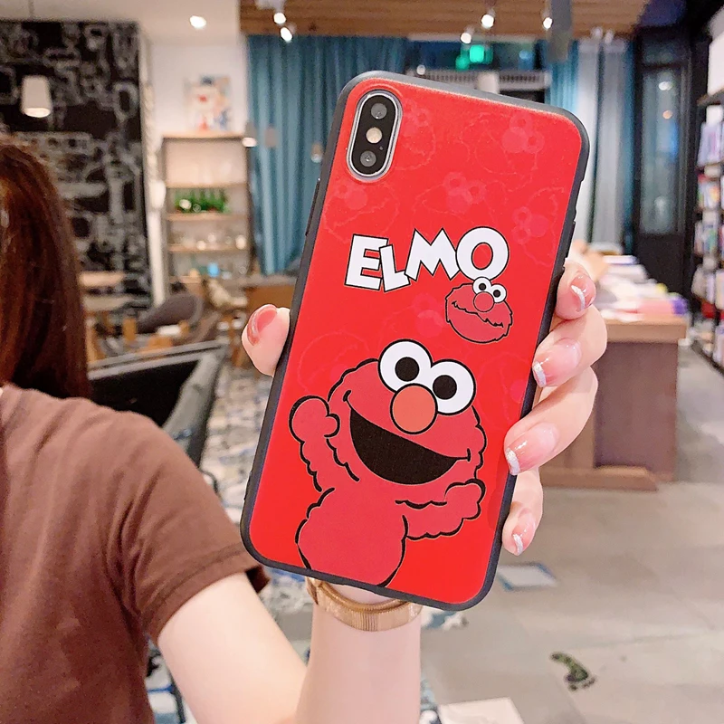 Candy Cookie для Iphone 11 Pro Max чехол Elmo задняя крышка мягкий матовый чехол| |