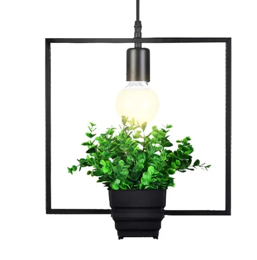 Подвесной светильник с растениями и цветами Современная креативная