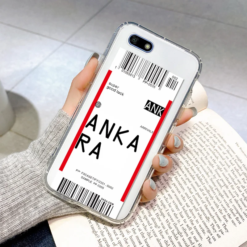 

Fashion Air Ticket QR Code Phone Case For iPhone 11 12 Pro Max XR XS X 7 8 6 6s Plus SE 2020 Soft TPU Clear Apple Fundas