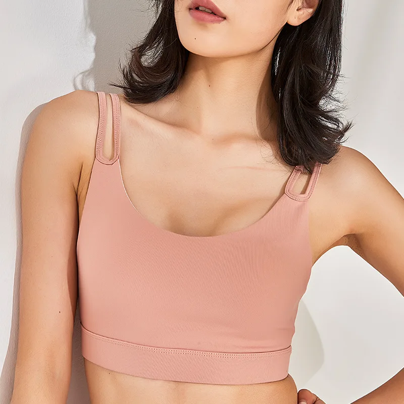 

Multi-Colors Women Yoga Sport Bra Fitness Top Female Sports Running Vest Underwear Padded Crop Underwear No Wire-rim Female Tops