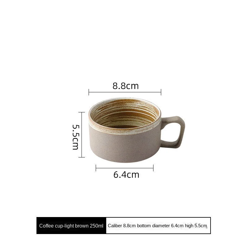 Забавная Горячая японская Ретро кофейная чашка и блюдце в современном дизайне