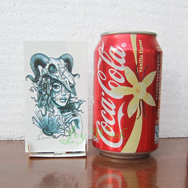 Водонепроницаемая Временная тату-наклейка портретная коза волшебница ведьма