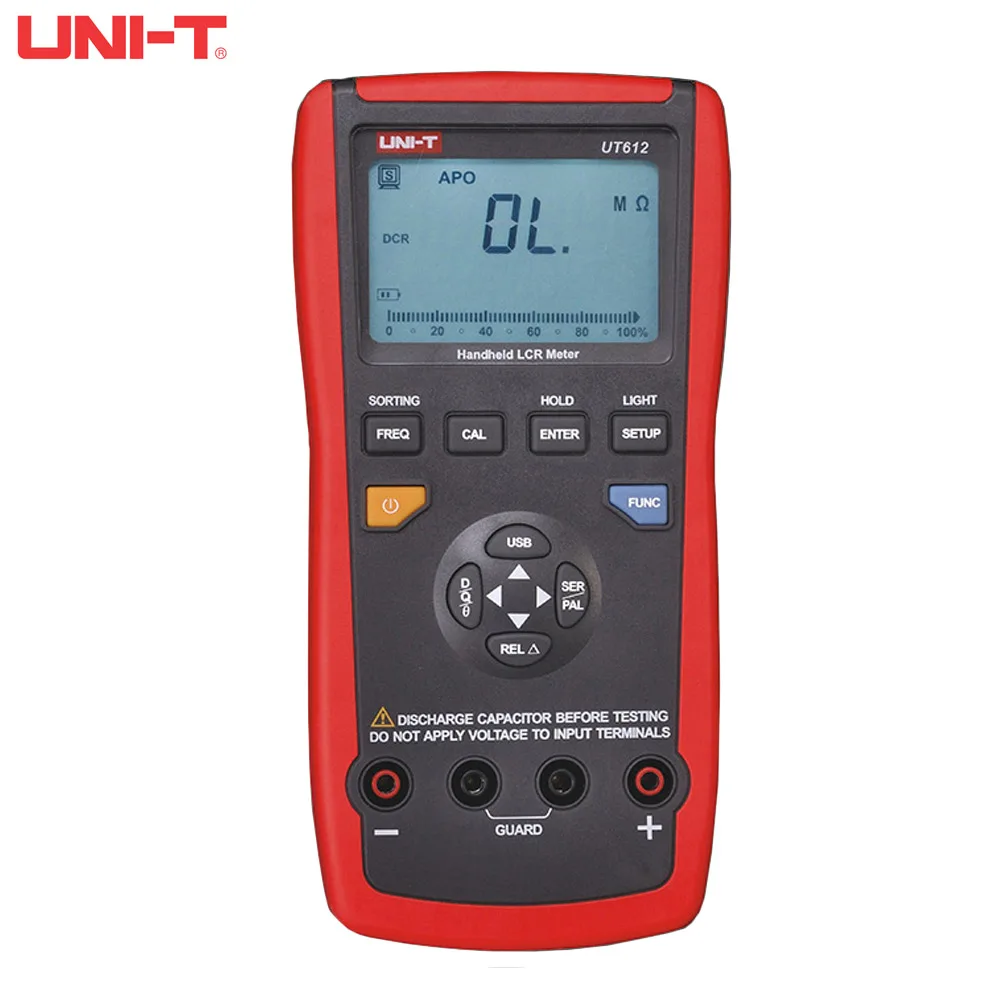 Цифровой измеритель емкости UNIT UT611 UT612 LCR частоты сопротивления мультиметра