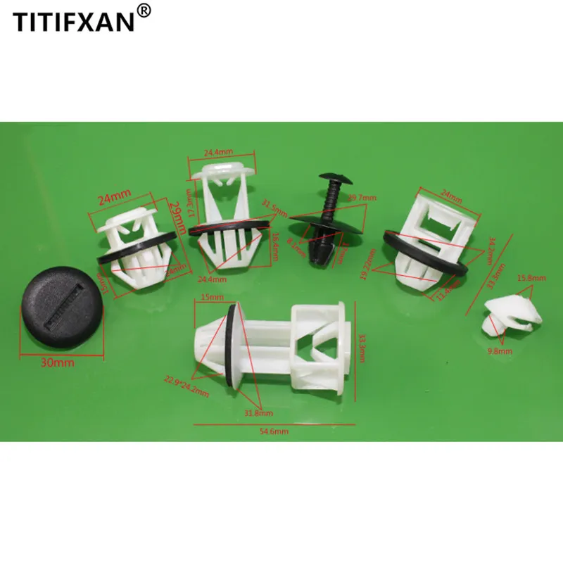 Пластиковая заклепка для порога автомобильной двери боковая защита юбки Mercedes Benz