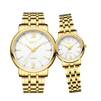 creative white luxury quartz men women watches waterproof full steel fashion couple wristwatches male female clock for gift