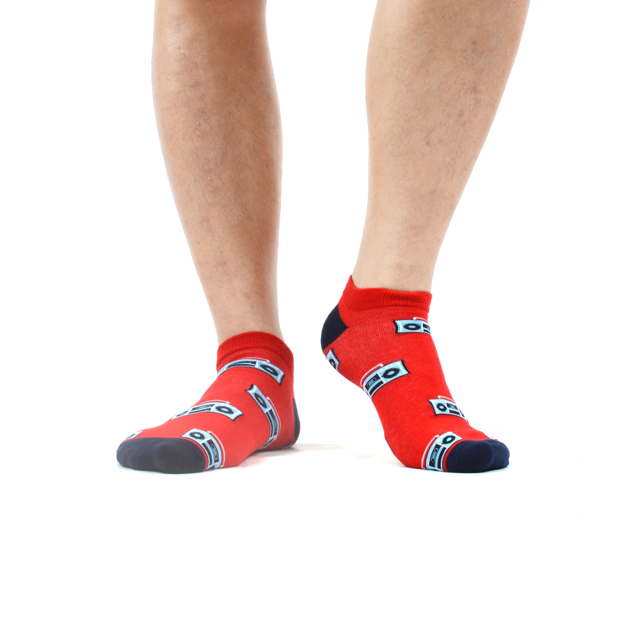 Мужские летние носки SANZETTI 8 пар дышащих Хлопковых Носков с рисунком камеры и