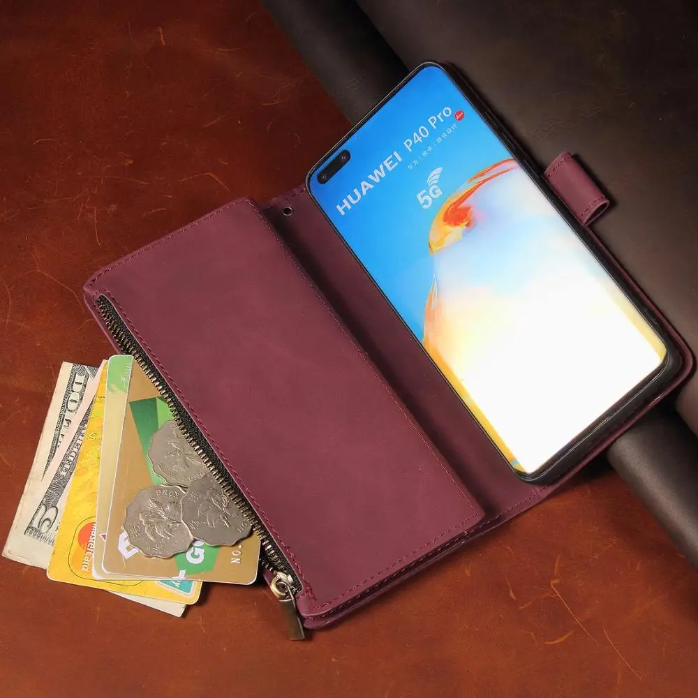 Чехол-бумажник с откидной крышкой для Huawei P40 Pro Lite P30 P20 Mate 30 Honor 10 20 P smart Plus 2019 |