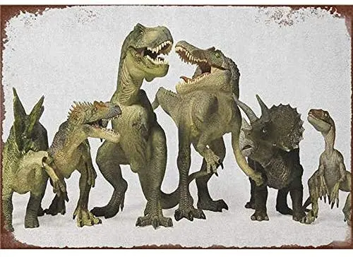 

Dinosaur for Gas Station Hot Shop Retro Street Sign Tin Sign Bar Cafe Car Motorcycle Garage Decoration Supplies12 X 8 Inch