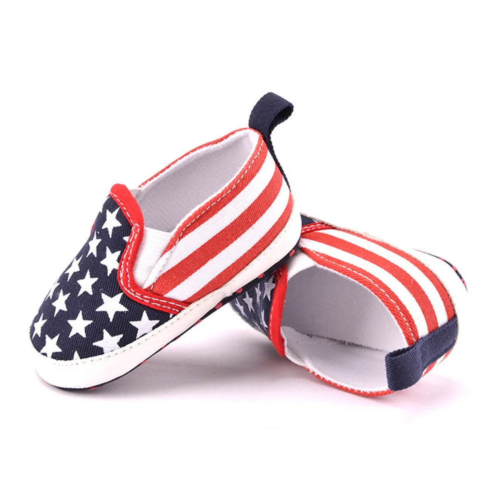 Обувь для новорожденных детей ясельного возраста Мягкая подошва в клетку со