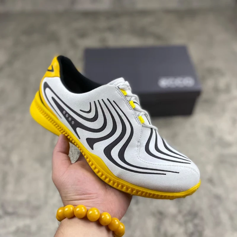 

Golf men's shoes 2021 new board shoes walking leisure sports running shoes breathable fixed spike shoelace fashion