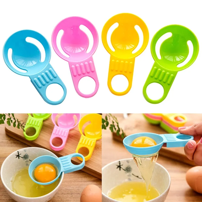 2pcs Egg Separator Yolk Separation Processing Essential Kitchen Gadget Food Grade Material For Home Family | Дом и сад