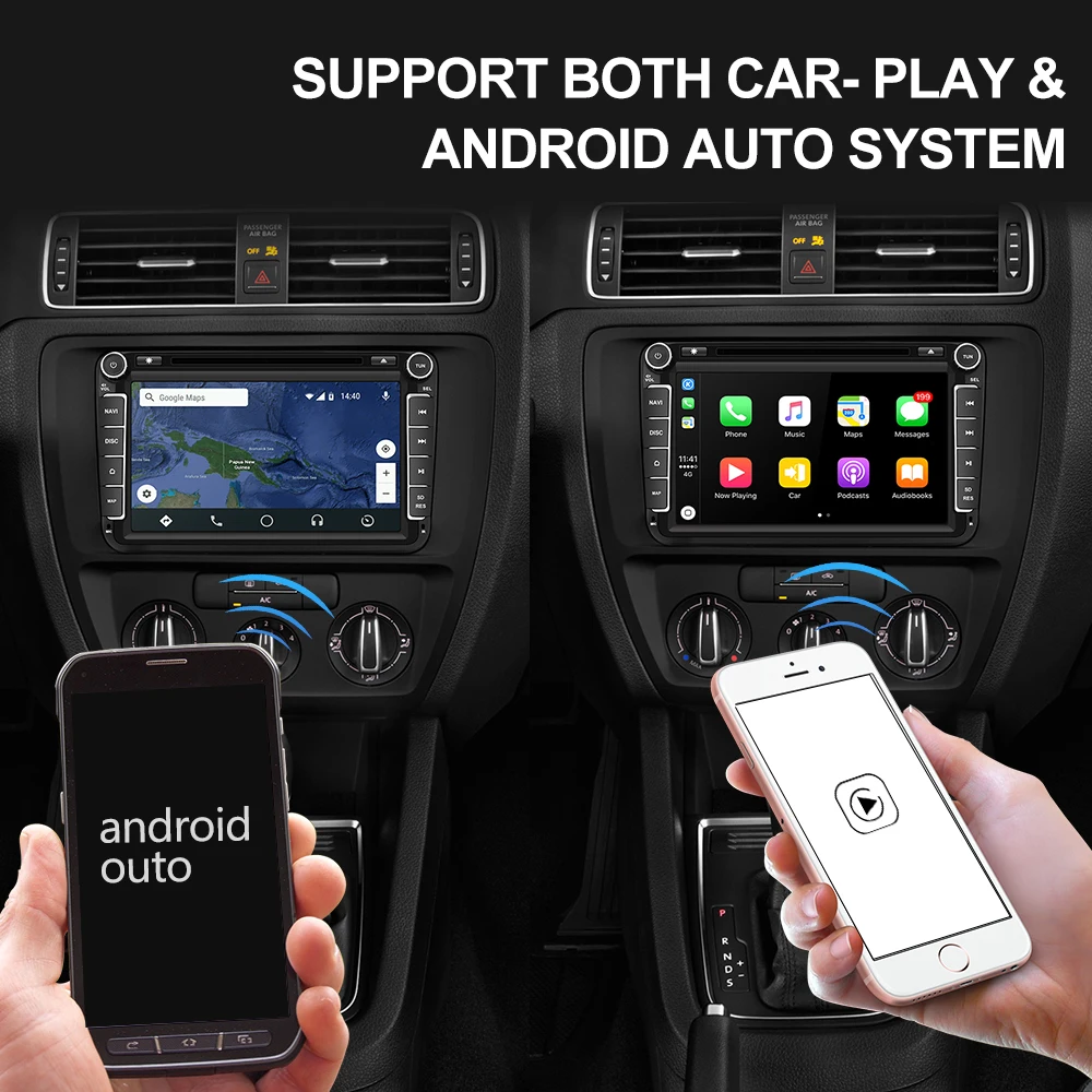 Isudar 2 Din Авто Радио Android 9 для VW/Golf/Tiguan/Skoda/Fabia/Rapid/Seat/Leon автомобильный мультимидийный