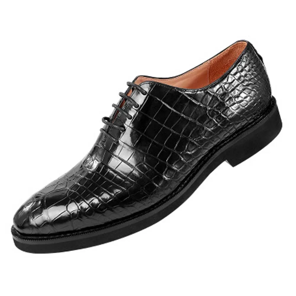 

xipijiang new crocodile belly No stitching whole skin crocodile Leather shoes male shoes new manual shoes men formal shoes