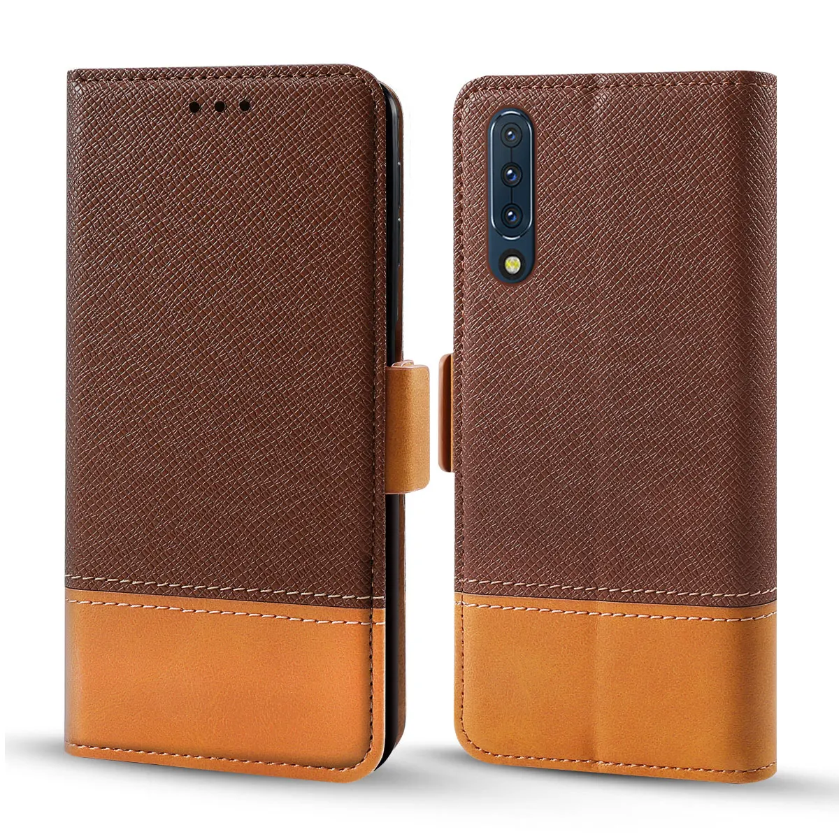 Чехол для lenovo Z6 контрастный цвет серия PU кожаный флип чехол с подставкой кошелек